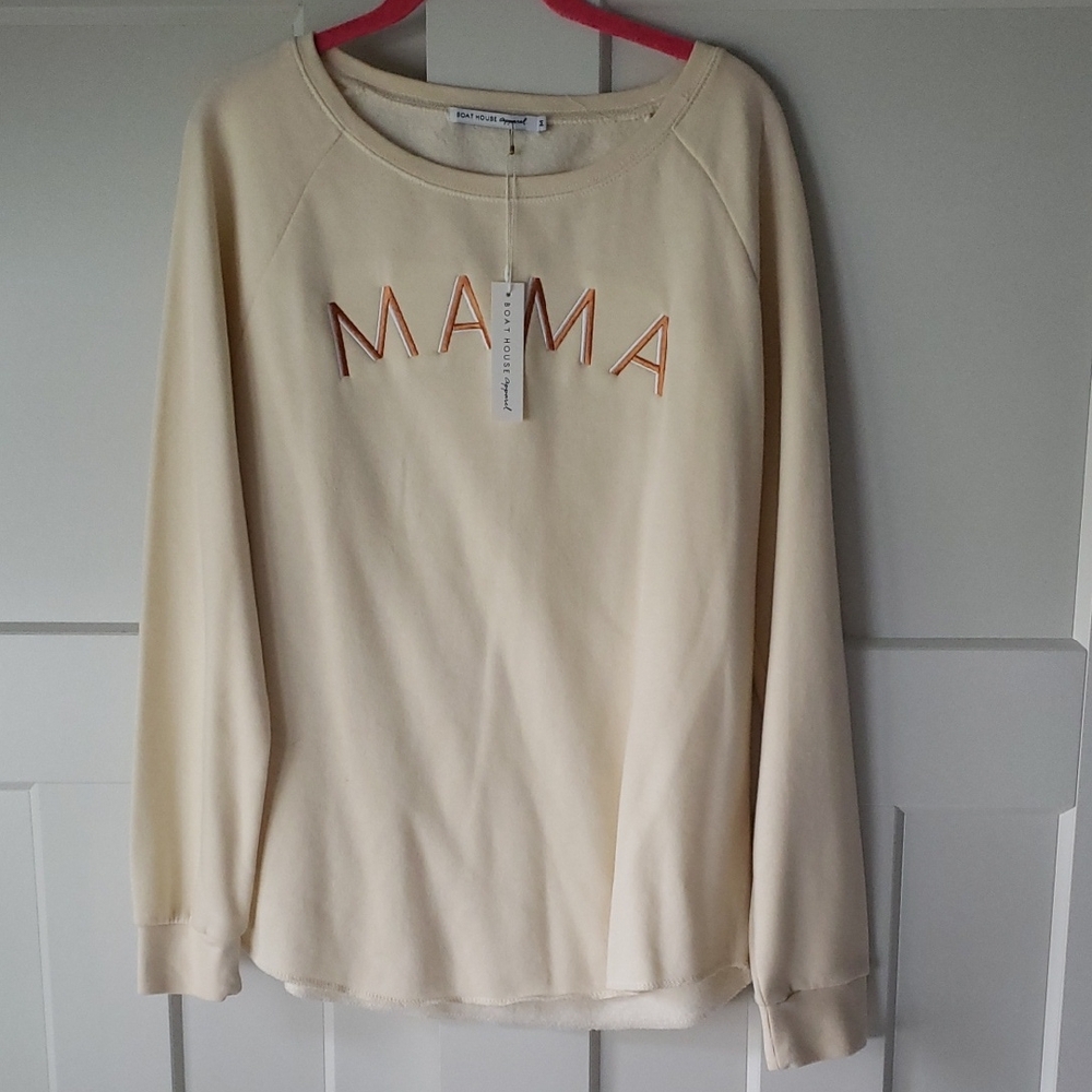 Boat House Apparel Cream 'MAMA' Sweatshirt